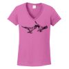 Ladies Heavy Cotton™ 100% Cotton V-Neck T-Shirt Thumbnail