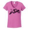 Ladies Heavy Cotton™ 100% Cotton V-Neck T-Shirt Thumbnail