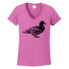 Ladies Heavy Cotton™ 100% Cotton V-Neck T-Shirt Thumbnail