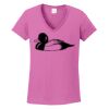 Ladies Heavy Cotton™ 100% Cotton V-Neck T-Shirt Thumbnail