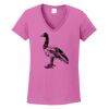 Ladies Heavy Cotton™ 100% Cotton V-Neck T-Shirt Thumbnail