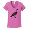 Ladies Heavy Cotton™ 100% Cotton V-Neck T-Shirt Thumbnail