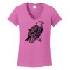 Ladies Heavy Cotton™ 100% Cotton V-Neck T-Shirt Thumbnail