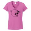 Ladies Heavy Cotton™ 100% Cotton V-Neck T-Shirt Thumbnail