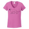 Ladies Heavy Cotton™ 100% Cotton V-Neck T-Shirt Thumbnail