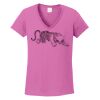 Ladies Heavy Cotton™ 100% Cotton V-Neck T-Shirt Thumbnail