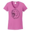 Ladies Heavy Cotton™ 100% Cotton V-Neck T-Shirt Thumbnail