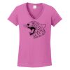 Ladies Heavy Cotton™ 100% Cotton V-Neck T-Shirt Thumbnail