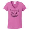 Ladies Heavy Cotton™ 100% Cotton V-Neck T-Shirt Thumbnail