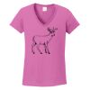 Ladies Heavy Cotton™ 100% Cotton V-Neck T-Shirt Thumbnail