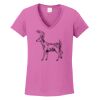 Ladies Heavy Cotton™ 100% Cotton V-Neck T-Shirt Thumbnail