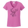 Ladies Heavy Cotton™ 100% Cotton V-Neck T-Shirt Thumbnail