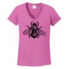 Ladies Heavy Cotton™ 100% Cotton V-Neck T-Shirt Thumbnail