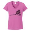 Ladies Heavy Cotton™ 100% Cotton V-Neck T-Shirt Thumbnail