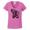 Ladies Heavy Cotton™ 100% Cotton V-Neck T-Shirt Thumbnail