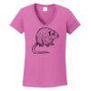 Ladies Heavy Cotton™ 100% Cotton V-Neck T-Shirt Thumbnail