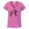 Ladies Heavy Cotton™ 100% Cotton V-Neck T-Shirt Thumbnail