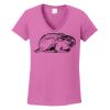 Ladies Heavy Cotton™ 100% Cotton V-Neck T-Shirt Thumbnail