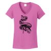 Ladies Heavy Cotton™ 100% Cotton V-Neck T-Shirt Thumbnail