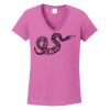 Ladies Heavy Cotton™ 100% Cotton V-Neck T-Shirt Thumbnail