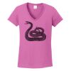 Ladies Heavy Cotton™ 100% Cotton V-Neck T-Shirt Thumbnail