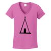 Ladies Heavy Cotton™ 100% Cotton V-Neck T-Shirt Thumbnail