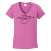 Ladies Heavy Cotton™ 100% Cotton V-Neck T-Shirt Thumbnail