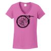 Ladies Heavy Cotton™ 100% Cotton V-Neck T-Shirt Thumbnail