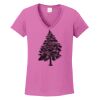 Ladies Heavy Cotton™ 100% Cotton V-Neck T-Shirt Thumbnail