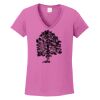 Ladies Heavy Cotton™ 100% Cotton V-Neck T-Shirt Thumbnail