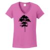 Ladies Heavy Cotton™ 100% Cotton V-Neck T-Shirt Thumbnail