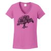 Ladies Heavy Cotton™ 100% Cotton V-Neck T-Shirt Thumbnail