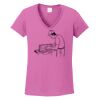 Ladies Heavy Cotton™ 100% Cotton V-Neck T-Shirt Thumbnail