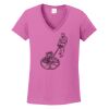 Ladies Heavy Cotton™ 100% Cotton V-Neck T-Shirt Thumbnail