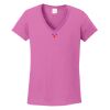 Ladies Heavy Cotton™ 100% Cotton V-Neck T-Shirt Thumbnail